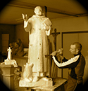 From the sketch to the finished statue - sculptor Giuseppe Stuflesser